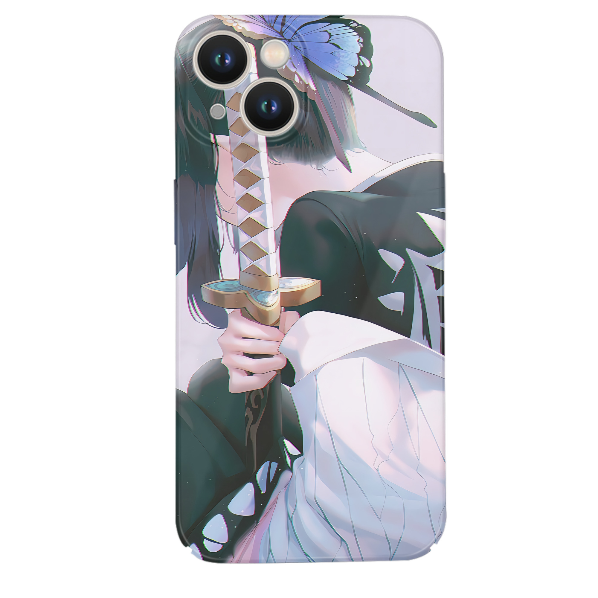 （画像用） 鬼滅の刃（きめつのやいば）蟲柱-胡蝶 しのぶ／こちょう しのぶ Kochou Shinobu 【iPhone 14シリーズ対応】ハードケース
